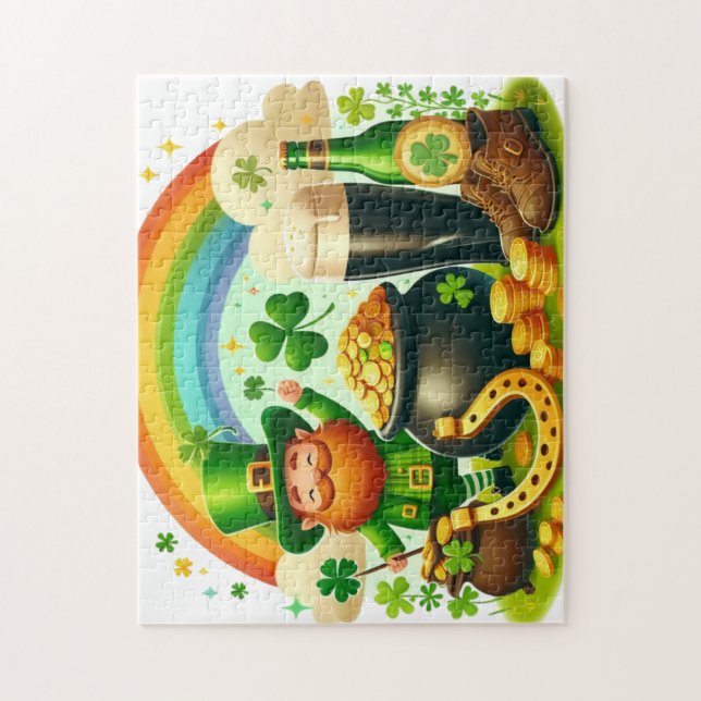 Niedlicher, skurriler St. Patrick's Day Puzzle (Vertikal)