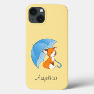 Niedlicher Sleepy Little Fox unter Umbrella Case-Mate iPhone Hülle