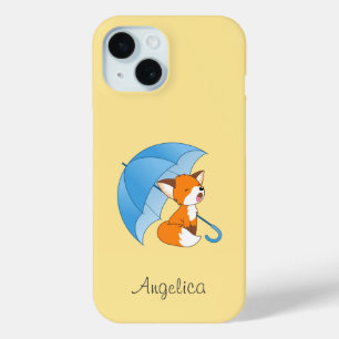 Niedlicher Sleepy Little Fox unter Umbrella Case-Mate iPhone Hülle