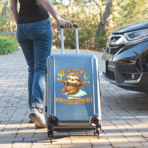 Niedlicher Sloth ASAP - so langsam wie möglich kla Aufkleber