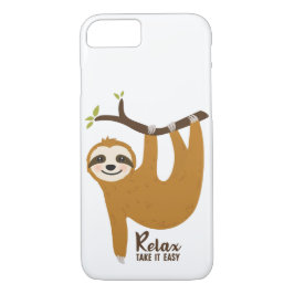 Niedlicher Sloth-Cartoon - iPhone/iPad Fall Case-Mate iPhone Hülle