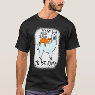 Niedlicher Sloth Llama Anti Bullying Kids Girls UN T-Shirt