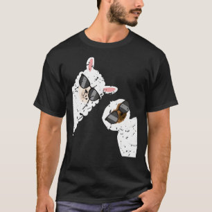 Niedlicher Sloth Llama Verstecken Funny Animal Pet T-Shirt
