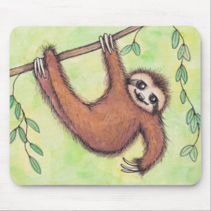 Niedlicher Sloth Mousepad