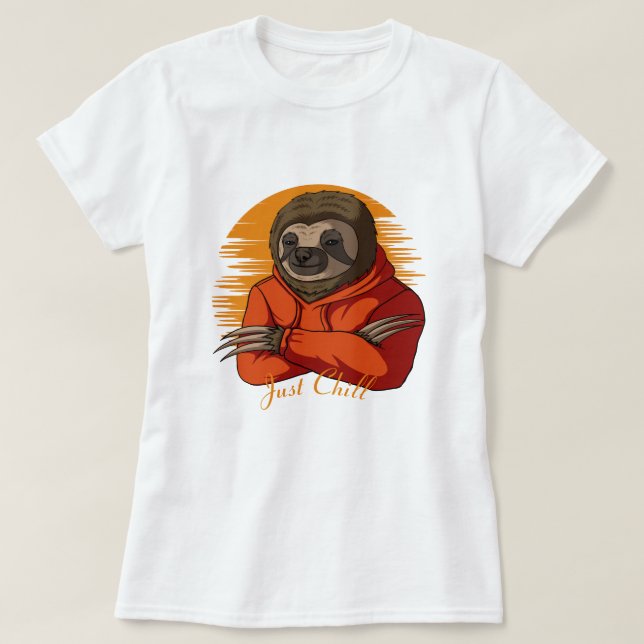 Niedlicher Sloth T - Shirt (Design vorne)
