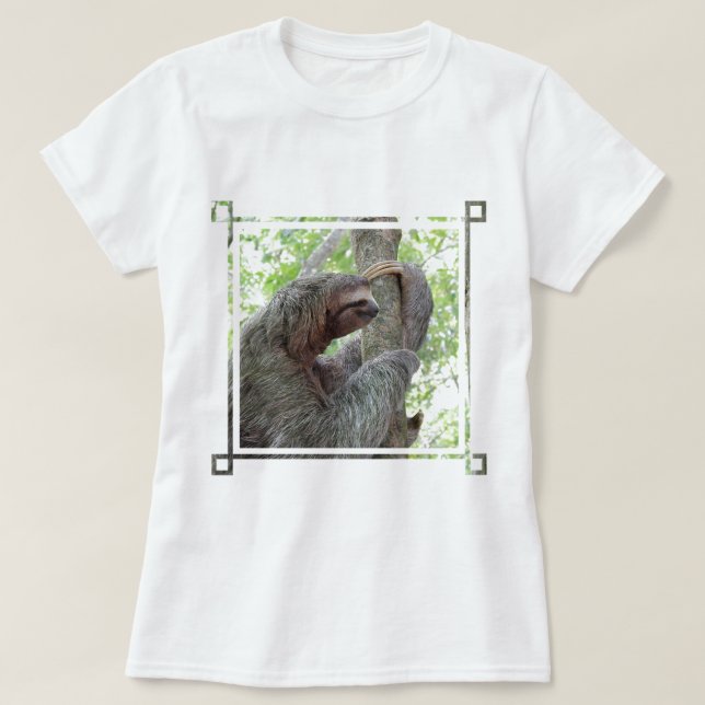 Niedlicher Sloth T-Shirt (Design vorne)