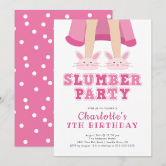 Niedlicher Slumber Pajama zum Geburtstag Einladung