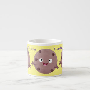 Niedlicher Smart-Schokolade-Chip-Cartoon Espressotasse