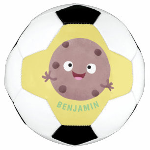 Niedlicher Smart-Schokolade-Chip-Cartoon Fußball