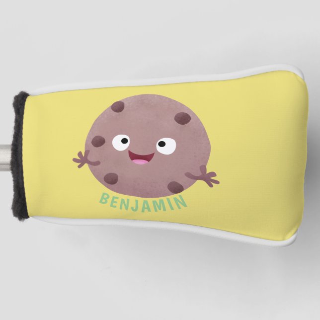 Niedlicher Smart-Schokolade-Chip-Cartoon Golf Headcover (Vorderseite)