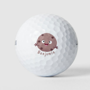 Niedlicher Smart-Schokolade-Chip-Cartoon Golfball