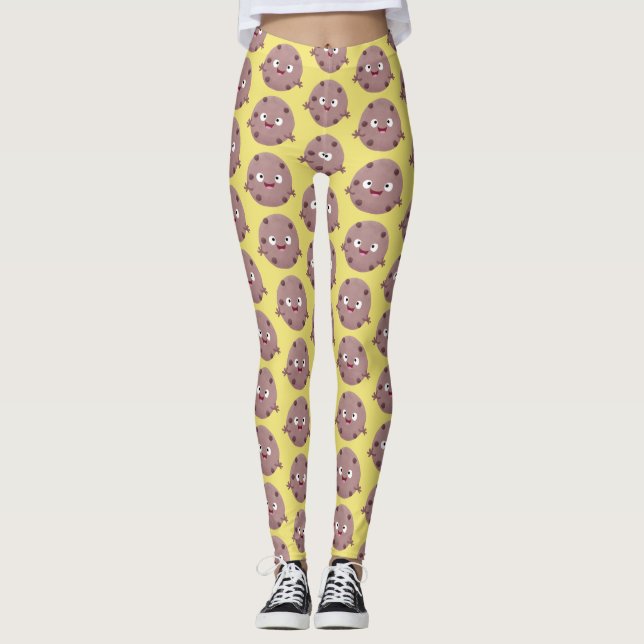 Niedlicher Smart-Schokolade-Chip-Cartoon Leggings (Vorderseite)