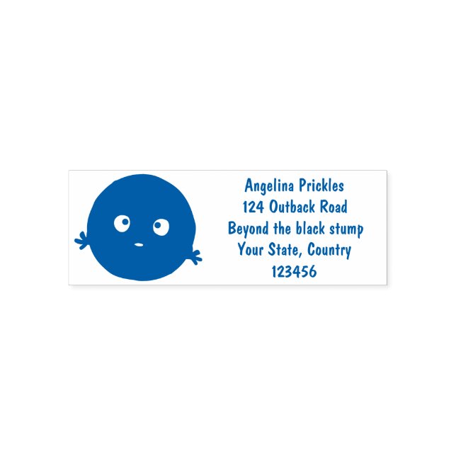 Niedlicher Smart-Schokolade-Chip-Cartoon Permastempel (Design)