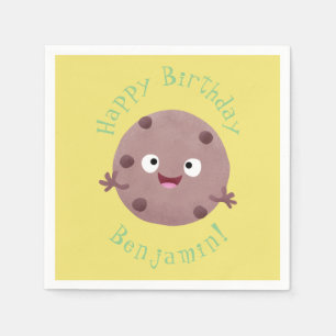 Niedlicher Smart-Schokolade-Chip-Cartoon Serviette