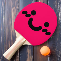 Niedlicher Smiley Pink Ping Pong Paddle