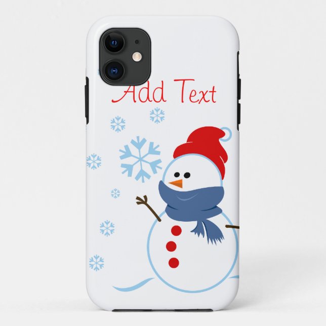 Niedlicher Snowman-Entwurf Case-Mate iPhone Hülle (Rückseite)