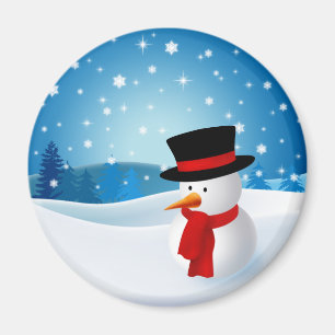 Niedlicher Snowman-Magnet Magnet