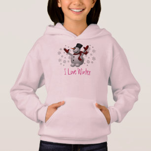 Niedlicher Snowman-polarer Hoodie