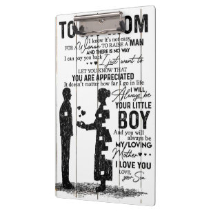 Niedlicher Sohn zu meiner Mama Geschenk Lieblich Klemmbrett