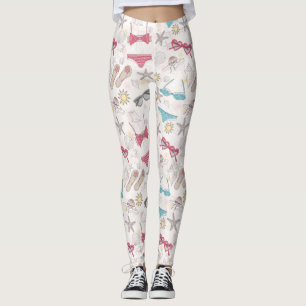 Niedlicher Sommer-abstraktes Muster Leggings
