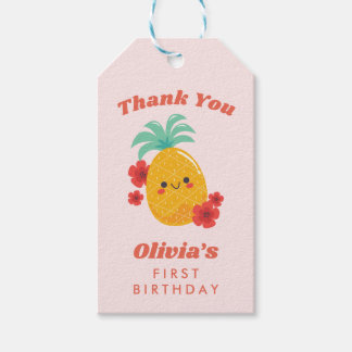 Niedlicher Sommer Ananas-Geschenk-Tag Geschenkanhänger