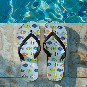 Niedlicher Sommer Beach Tropical Fish Muster Flip Flops
