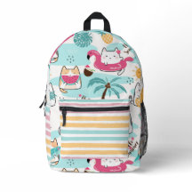 Niedlicher Sommer-Katzenbackpack