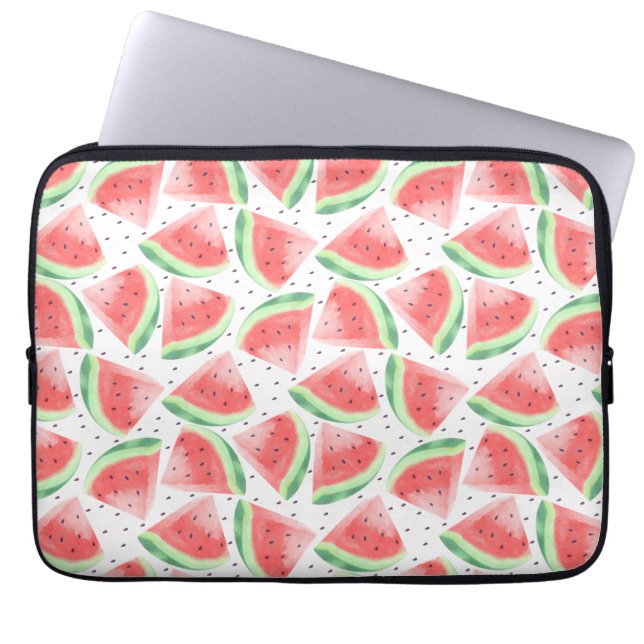 Niedlicher Sommer Kawaii Watercolor Laptopschutzhülle (Vorderseite)