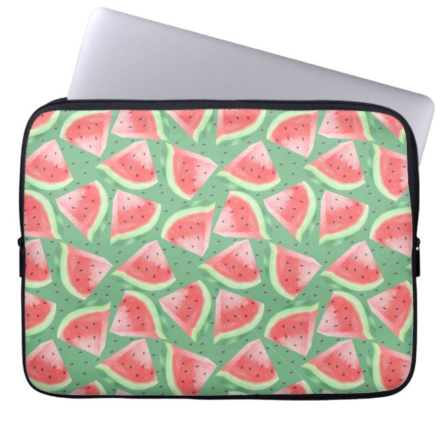 Niedlicher Sommer Kawaii Watercolor Laptopschutzhülle (Vorderseite)