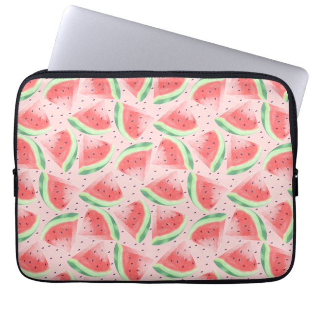 Niedlicher Sommer Kawaii Watercolor Laptopschutzhülle (Vorderseite)