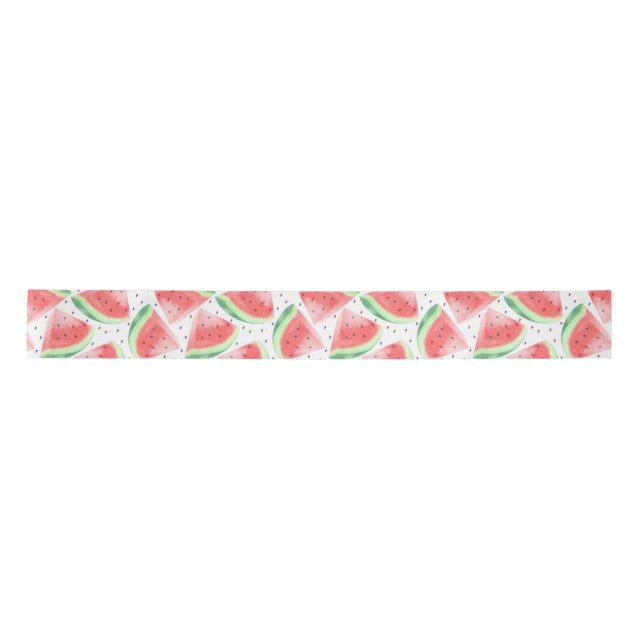 Niedlicher Sommer Kawaii Watercolor Satinband (Vorderseite)