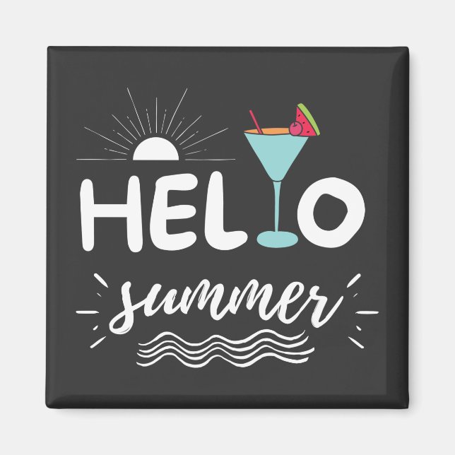 Niedlicher Sommer Magnet (Vorne)