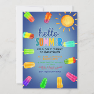 Niedlicher Sommer-Party Einladung
