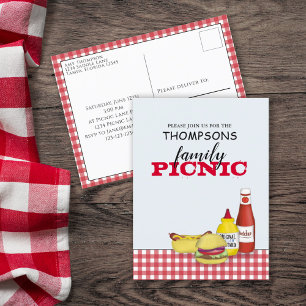 Niedlicher Sommer Picnic Trendy Cookout Whimsical Postkarte