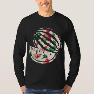 Niedlicher Sommer Tropisches Obst Wassermelone Stü T-Shirt