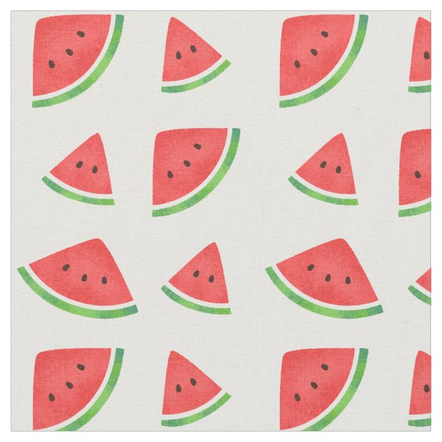 Niedlicher Sommer Wassermelone Stoff (Nahaufnahme)
