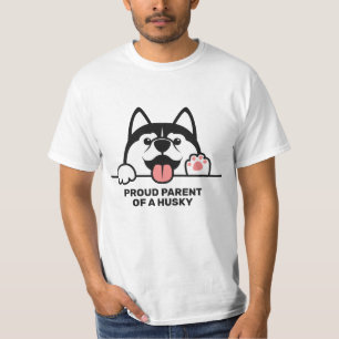 Niedlicher Sondertext von Sibirien Husky T-Shirt