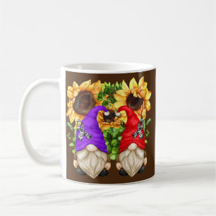 Niedlicher Sonnenblumen-Gnom für Ramsay-Hunt-Selte Kaffeetasse