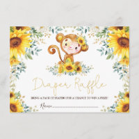 Niedlicher Sonnenblumendschungel Monkey Baby Diape