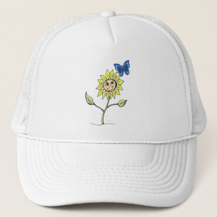 Niedlicher Sonnenblumenhain Truckerkappe