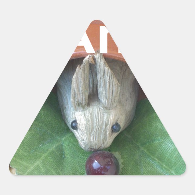 Niedlicher Sonnendach Dreieckiger Aufkleber (Vorderseite)