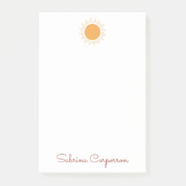 Niedlicher Sonnenschein personalisierte Post-it-No Post-it Klebezettel