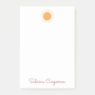 Niedlicher Sonnenschein personalisierte Post-it-No Post-it Klebezettel