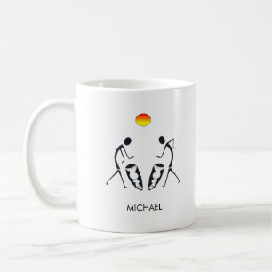 Niedlicher Sonnenschein und afrikanisches Trommeln Kaffeetasse