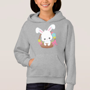 Niedlicher Sonnenschein, Weißer Hase, Kaninchen, K Hoodie