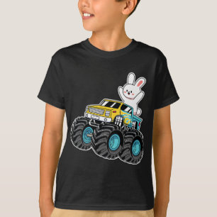 Niedlicher Sonnentritt Monster Truck Osterfeiertag T-Shirt