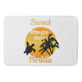 Niedlicher Sonnenuntergang in Florida Badematte