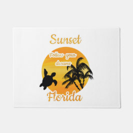 Niedlicher Sonnenuntergang in Florida Fußmatte