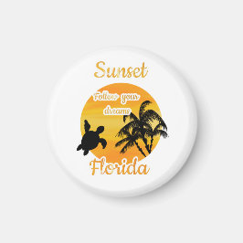 Niedlicher Sonnenuntergang in Florida Magnet