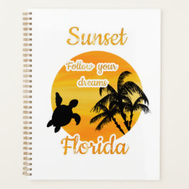 Niedlicher Sonnenuntergang in Florida Planer